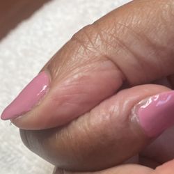Sava The Beauty Bar - These were done at SAVA the beauty bar in Louisiana, horrible job suppose to be gel builder overlay with nail tips. Poor, unprofessional job