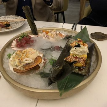 INTIMO - Ceviche sampler platter!! - Peruvian Near Me - Miami Beach, Florida