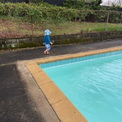 Pool Leak Solutions - A few days later; pool repaired is almost full and looks beautiful