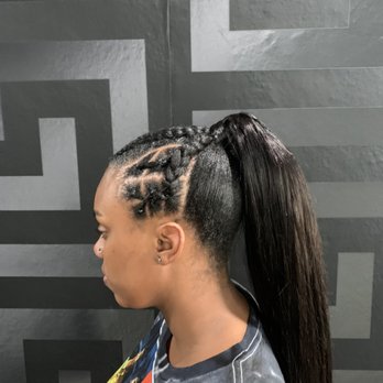 MaddiBoDidit - Extended pony with braids and rubber bands / no heat - Hair Stylists Near Me MaddiBoDidit - Extended pony with braids and rubber bands / no heat - Hair Stylists Near Me