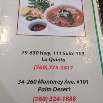 Pho Vu - Vietnamese Near Me - Palm Desert, California