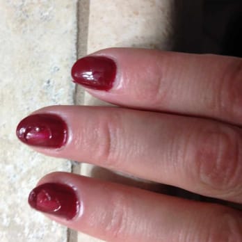 Nina Nails - Nail polish very thick, did not dry out after 15 min under UV and 1 hour after. This is what happened when I washed my hands. - Nail Salons Near Me - Mill Creek, Washington Nina Nails - Nail polish very thick, did not dry out after 15 min under UV and 1 hour after. This is what happened when I washed my hands. - Nail Salons Near Me - Mill Creek, Washington