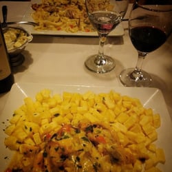 Las Rias de Galicia - Atún al champagne y tagliatelli con frutos de mar