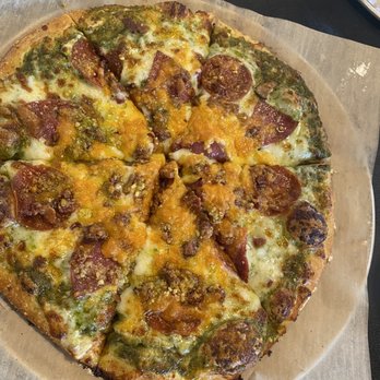 Pizza Platoon - Seal Team Six with basil pesto sauce - Pizza Near Me - Slidell, Louisiana