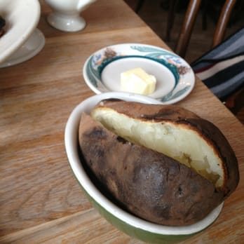 Peter Luger - Steaming baked potato - Steakhouses Near Me - Brooklyn, New York