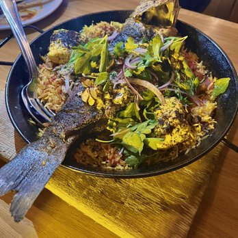 Avec - Chicago - Whole roasted fish kabsa - Mediterranean Near Me - Chicago, Illinois Avec - Chicago - Whole roasted fish kabsa - Mediterranean Near Me - Chicago, Illinois