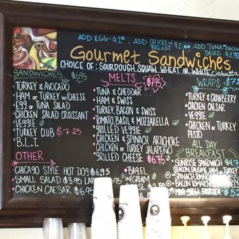 The Coffee Grinder - Sandwiches and wraps menu - Coffee & Tea Near Me - Tustin, California