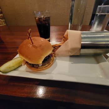 Citizen Burger Bar - The M.O.D. (mini of the day); w/ Red Onion & Pimento Cheese - Burgers Near Me - Charlottesville, Virginia Citizen Burger Bar - The M.O.D. (mini of the day); w/ Red Onion & Pimento Cheese - Burgers Near Me - Charlottesville, Virginia