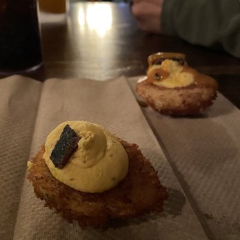 Sids Garage - Flash fried deviled eggs - Burgers Near Me - Meridian, Idaho Sids Garage - Flash fried deviled eggs - Burgers Near Me - Meridian, Idaho