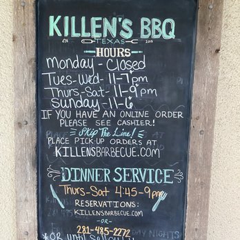 Killen's Barbecue - Barbeque Near Me - Pearland, Texas