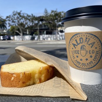 Aloha Ice - Almond creme cake and 100% Kona coffee - Shaved Ice Near Me - Carlsbad, California