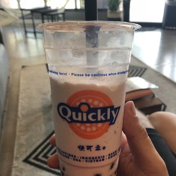 Quickly Boba Cafe USF - Taro milk tea slush w/ boba - Coffee & Tea Near Me - Tampa Bay, Florida