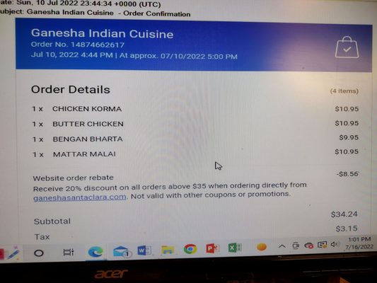 Ganesha Indian Cuisine Sweets & Catering by null