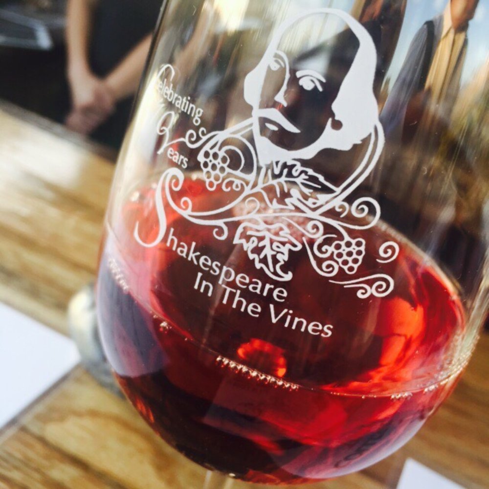 Shakespeare In The Vines - Complimentary wine glass with Royal Table ticket purchase. - Performing Arts Near Me - Temecula, California