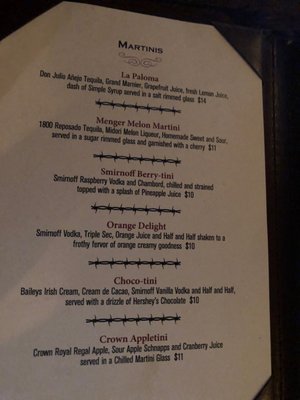 Menu photo 8 Menger Bar San Antonio, TX Menu photo 8 Menger Bar San Antonio, TX