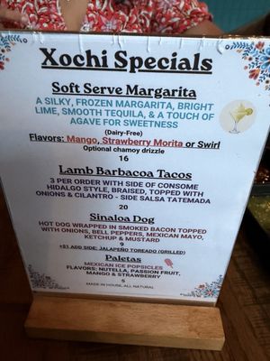 Menu photo 1 Taqueria Xochi - Navy Yard Washington, DC, DC