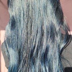 Smokey Denim Blue under sunlight