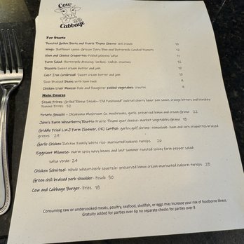 Cow & Cabbage - New American Near Me - Tulsa, Oklahoma