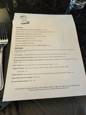 Menu photo 5 Cow & Cabbage Tulsa, OK