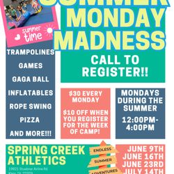 Spring Creek Athletics - This Summer drop the kids off for some safe fun!