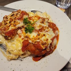 Markham Station - Chicken Parm with Alfredo Pasta
