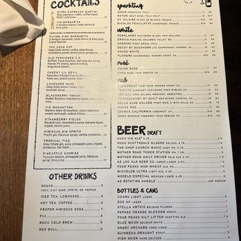 The Vig Fillmore - Drink Menu - New American Near Me - Phoenix, Arizona The Vig Fillmore - Drink Menu - New American Near Me - Phoenix, Arizona