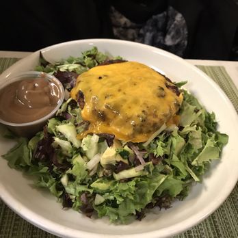 EJ's Luncheonette - Turkey burger over salad - Diners Near Me - New York, New York