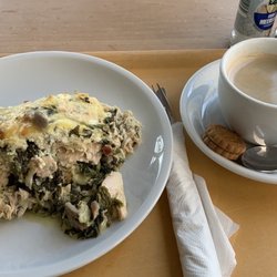 Schmackes - Salmon and Spinach lasagne because Wednesday is a fish day. Very filling and they didn't cheap out on 5e ingredients!
