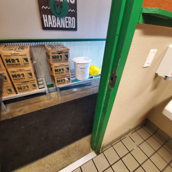 Wingstop - The container of starch flower is open. Im standing inside of the restroom. To close. - Chicken Wings Near Me - Sanford, Florida Wingstop - The container of starch flower is open. Im standing inside of the restroom. To close. - Chicken Wings Near Me - Sanford, Florida