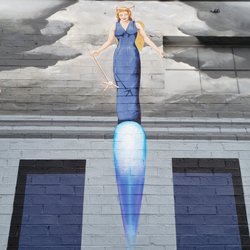 There are 7 Rocket Angels on the north side of The 705.