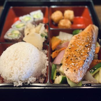 Bamboo Asian House - Teriyaki Salmon Bento Box - Sushi Bars Near Me - Swansboro, North Carolina Bamboo Asian House - Teriyaki Salmon Bento Box - Sushi Bars Near Me - Swansboro, North Carolina