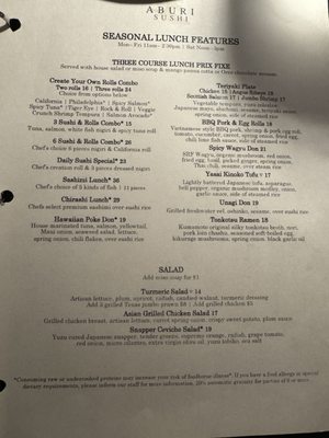 Menu photo 3 Aburi Sushi Houston, TX Menu photo 3 Aburi Sushi Houston, TX