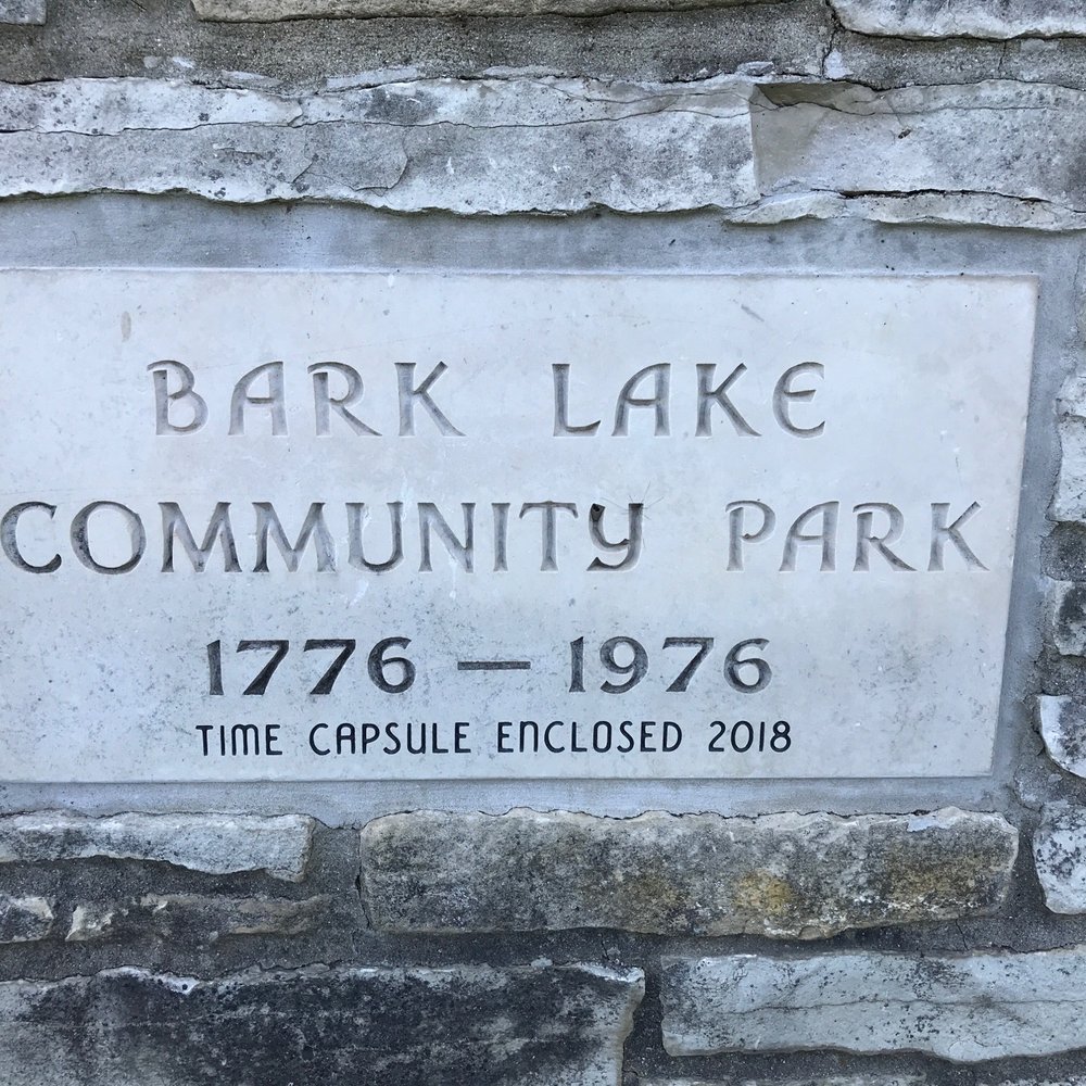 Bark Lake Park - Time capsule sign - Parks Near Me - Hubertus, Wisconsin