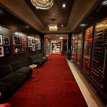 Rao's Miami Beach - a wine cellar with a red carpet - Italian Near Me - Miami Beach, Florida