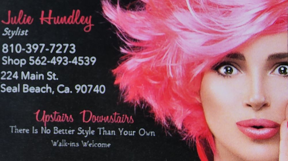JULIE HUNDLEY UPSTAIRS DOWNSTAIRS SALON Request an Appointment