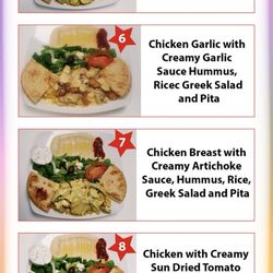 Partial menu screenshot of what I ordered.