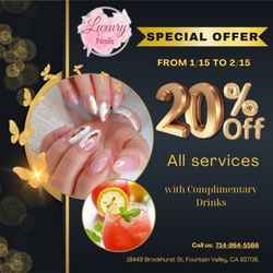 Luxury Nails & Spa - Re-grand opening special deal.