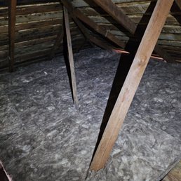 Newly insulated attic