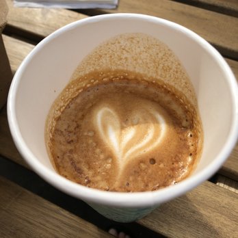 Aroma Craft Coffee - Cappuccino (large visible bubbles, milk texture was not good) - Coffee Roasteries Near Me - Walnut, California