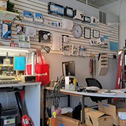 Tech City Electronics - This desk is where the boss, Michael Romano, works at frequently when he's in the suite.