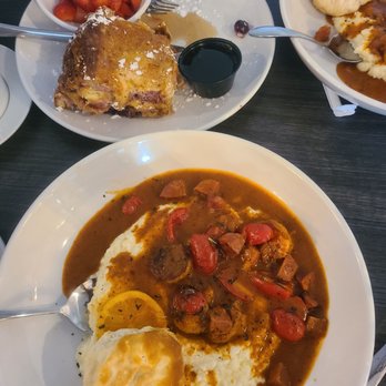 French Toast Bistro - Shrimp and grits - Baked French Toast - Cajun/Creole Near Me - Canton, Michigan French Toast Bistro - Shrimp and grits - Baked French Toast - Cajun/Creole Near Me - Canton, Michigan