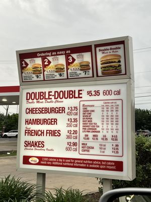 Menu photo 1 In-N-Out Burger Austin, TX
