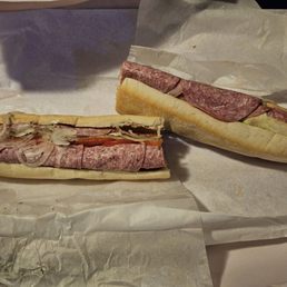 Italian full-size hoagie.