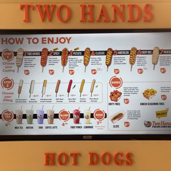 Two Hands Corn Dogs - Menu with prices - Fast Food Near Me - Downey, California