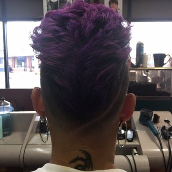 Johnny & Rosa - The back of the hairstyle with the line! - Hair Salons Near Me - Chicago, Illinois
