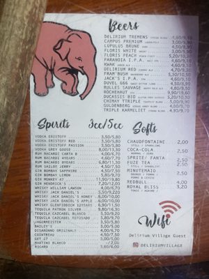 Menu photo 6 Delirium Café Brussels, BRU Menu photo 6 Delirium Café Brussels, BRU