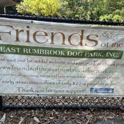 East Rumbrook Dog Park - Welcome sign