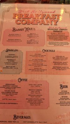 Menu photo 2 Breakfast Company West Hollywood, CA