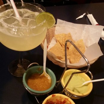 La Presa Restaurant - Margarita on the rocks with chips and three kinds of salsa. - Mexican Near Me - Buffalo Grove, Illinois La Presa Restaurant - Margarita on the rocks with chips and three kinds of salsa. - Mexican Near Me - Buffalo Grove, Illinois