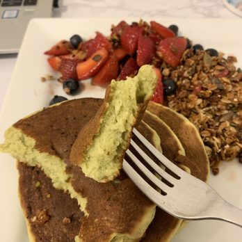 Blueys Kitchen - Sweet Squash Pancakes. So delicious! - Cafes Near Me - Santa Monica, California